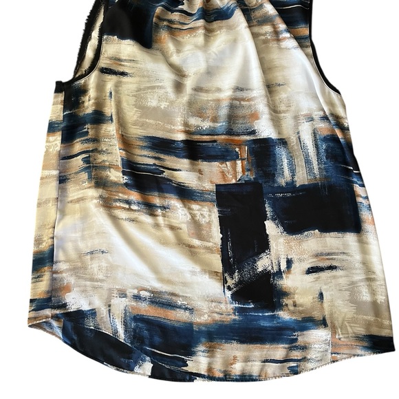 Abstract Print Sleeveless Top, L - Picture 2 of 4
